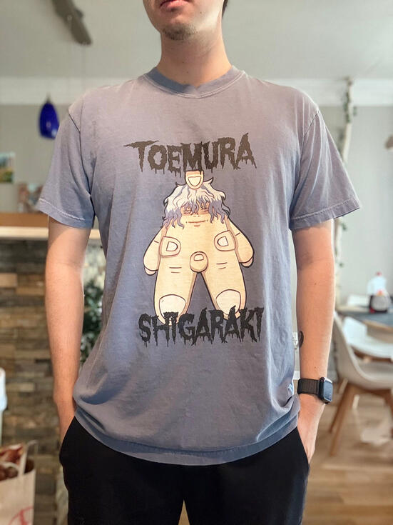 My Hero, Boku no Hero, Toemura, Parody, Unisex T-Shirt featuring Toemura Shigaraki, Anime Fashion, Graphic Tee, Casual Wear, Gift for Fans