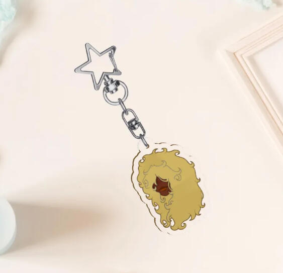 Curly Haired Girl Series - Yellow Keychain