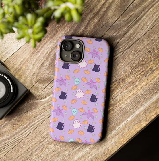 pastel halloween phone case