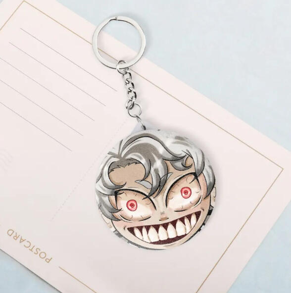 Rudo's Smile Gachiakuta Plush Badge Mirror Keychains