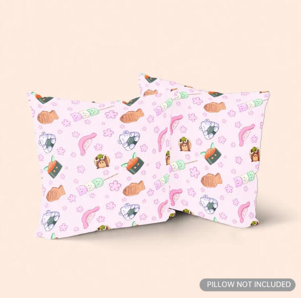 Japanese food kawaii Double-sided Print Pillowcase - Double-sided Print