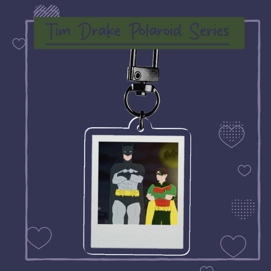 Batman and Robin Clear Acrylic Keychains