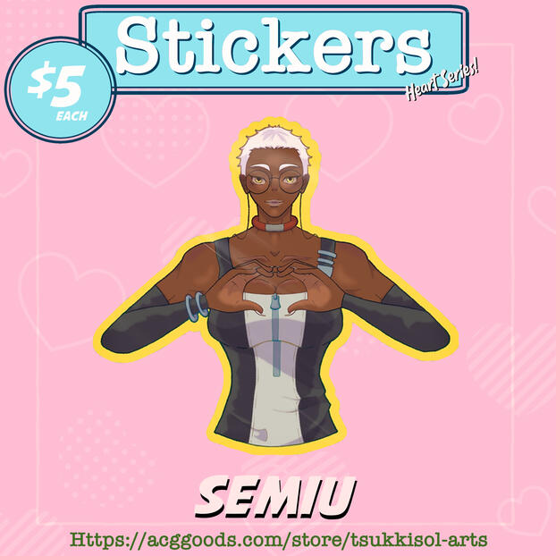 Gachiakuta Semiu Colored Edge Die Cut Stickers