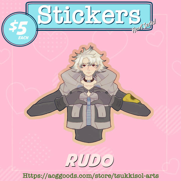 Gachiakuta Rudo Colored Edge Die Cut Stickers